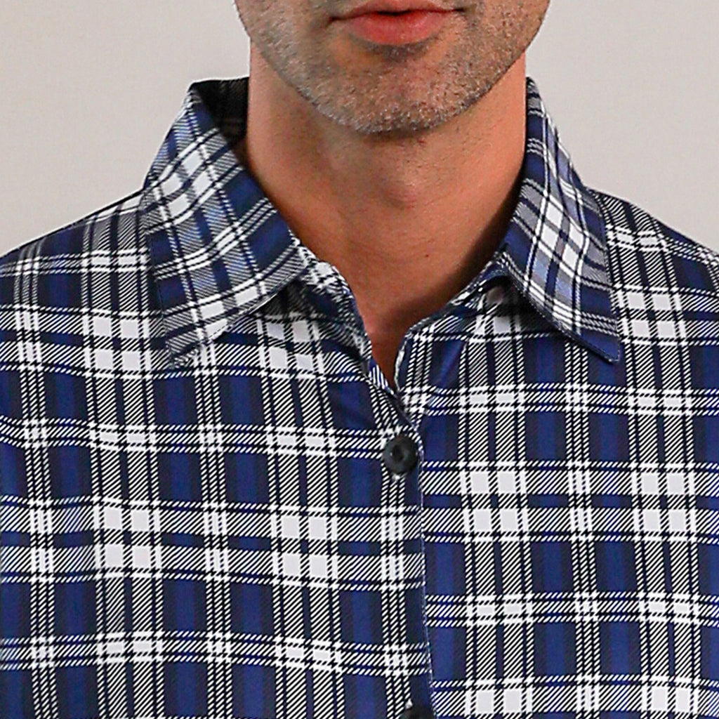 Ice Silk Long Sleeve Long Pants Men's Pajama Set