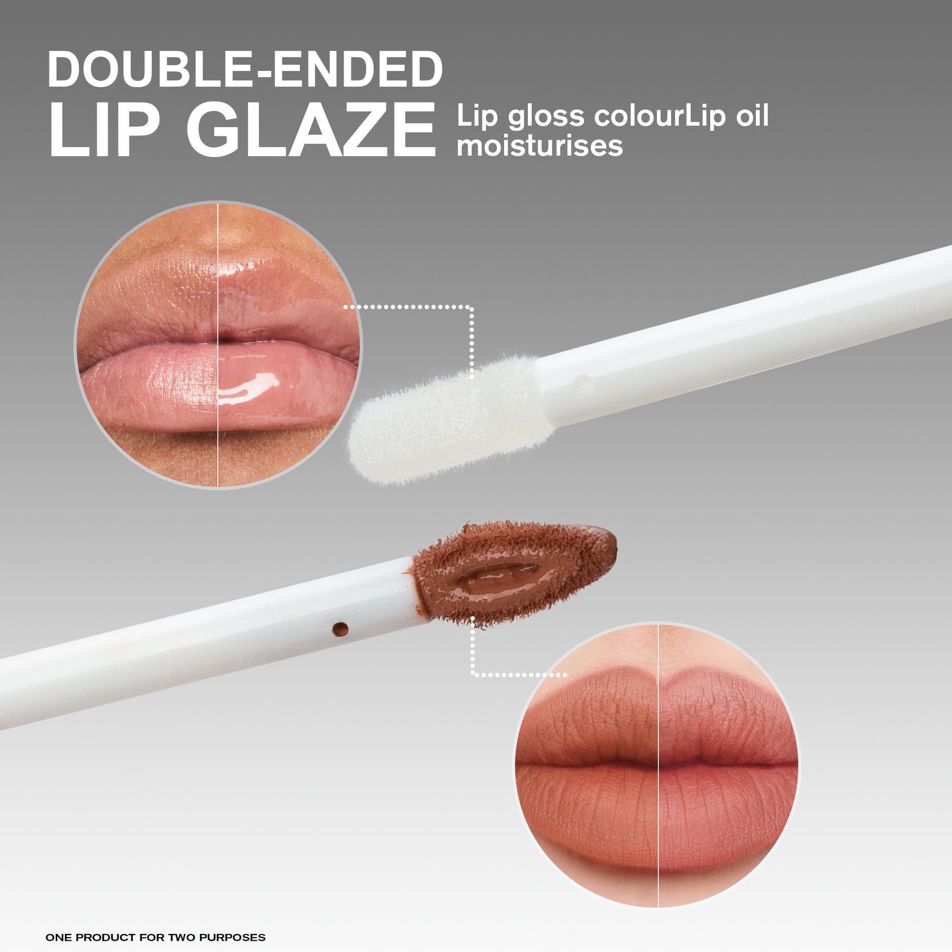 CL021 Double Head Non-stick Cup Lip Gloss
