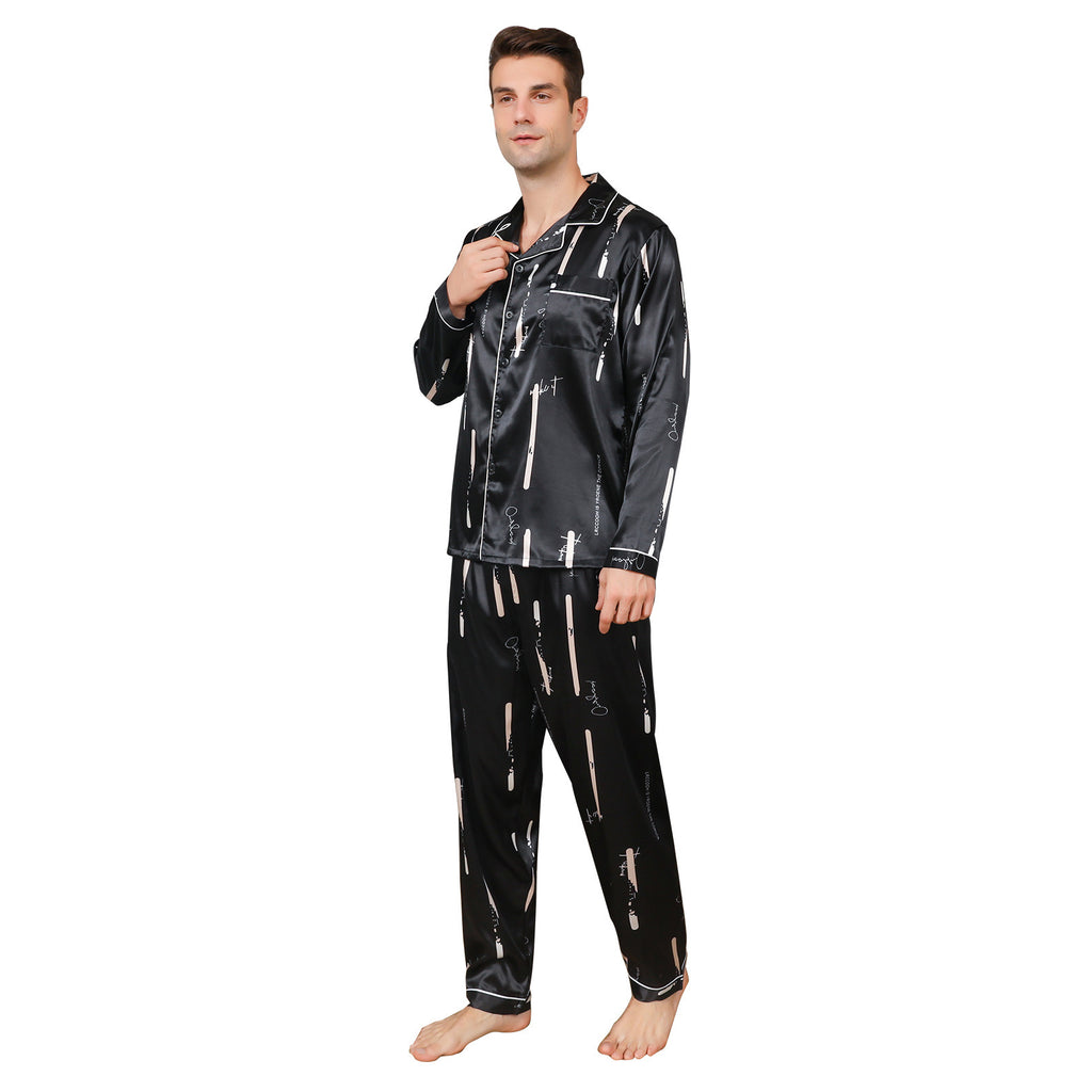 Ice Silk Men's Pajama Set