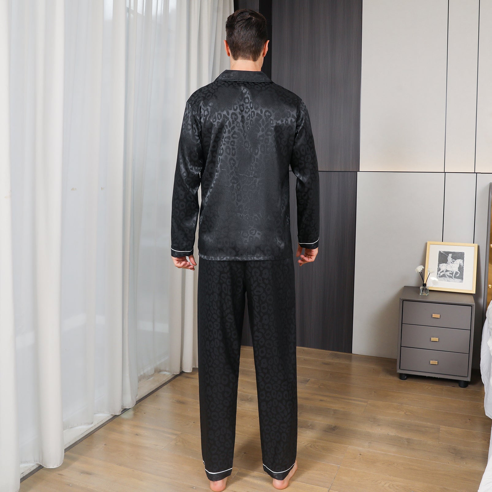 Ice Silk Men's Pajama Set