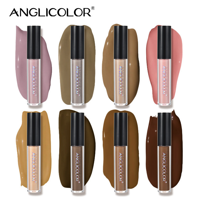 Anglicolor Liquid Eyeshadow 8-color Set Glitter Eyeshadow Set Waterproof Matte Eyeshadow Fine Shimmer Brightening Long-lasting
