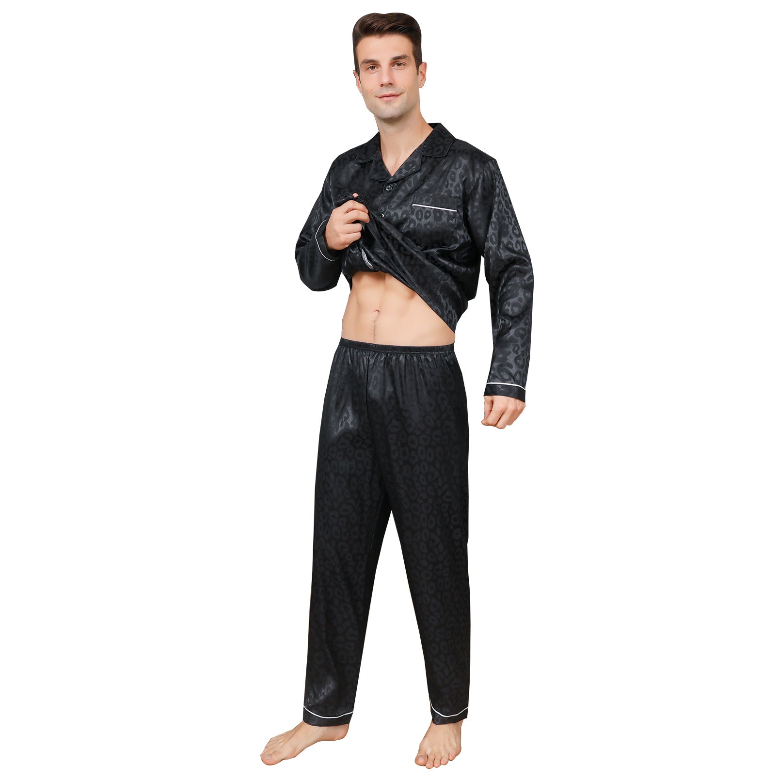 Ice Silk Men's Pajama Set