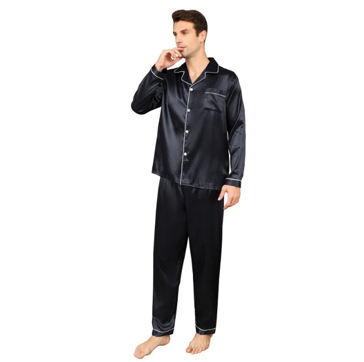 Ice Silk Men's Pajama Set