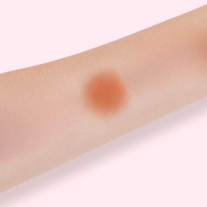 Round Blush Cream For Women's Single-color Nude Makeup, With Long-lasting Color, Natural Matte Finish And Enhanced Complexion