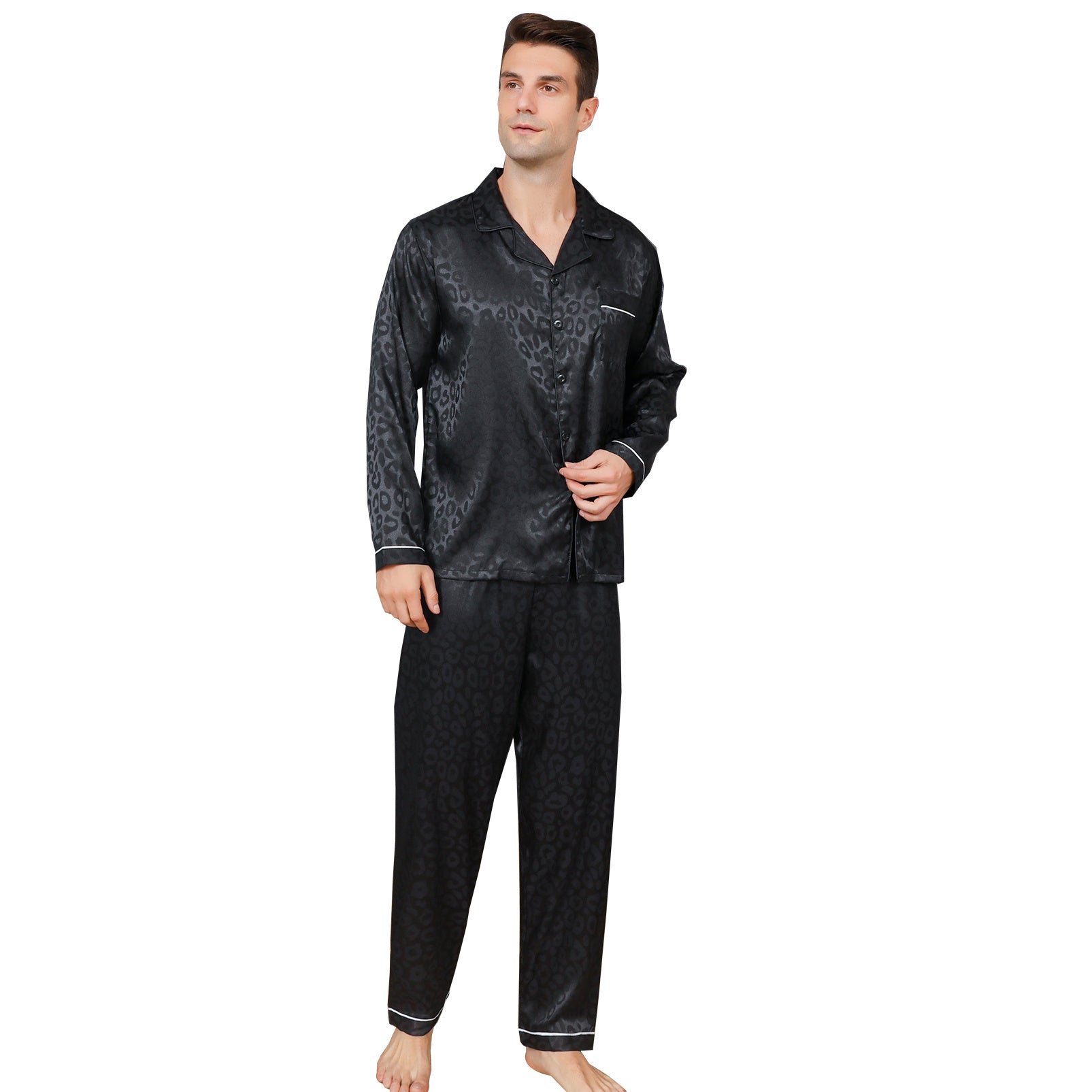Ice Silk Men's Pajama Set