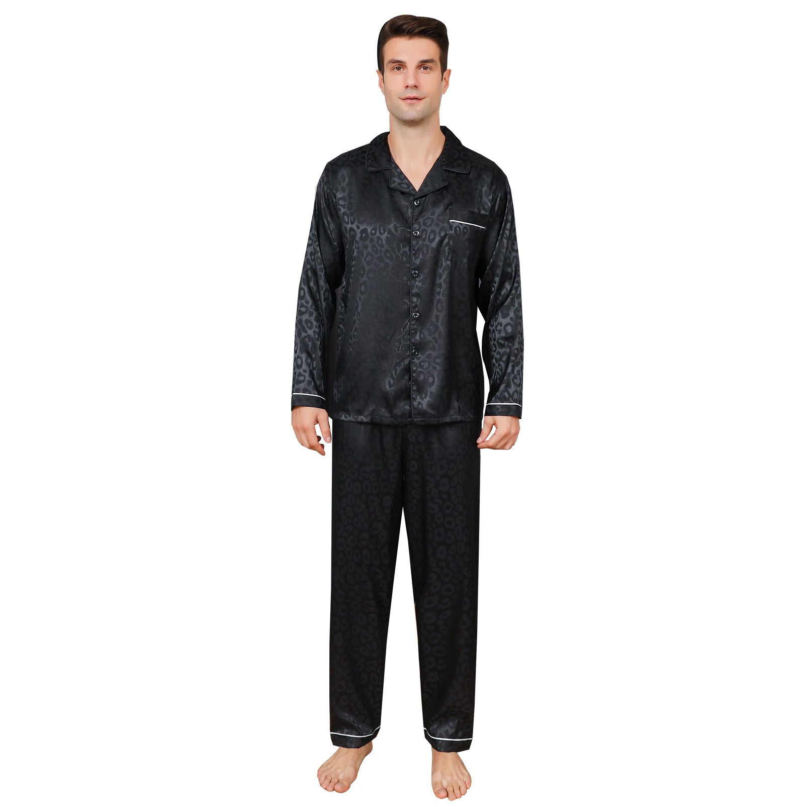 Ice Silk Men's Pajama Set