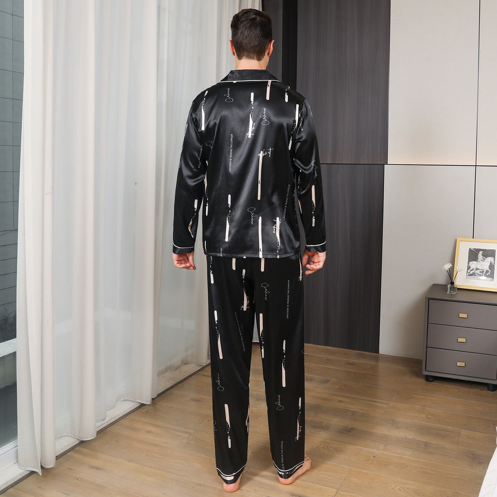 Ice Silk Men's Pajama Set