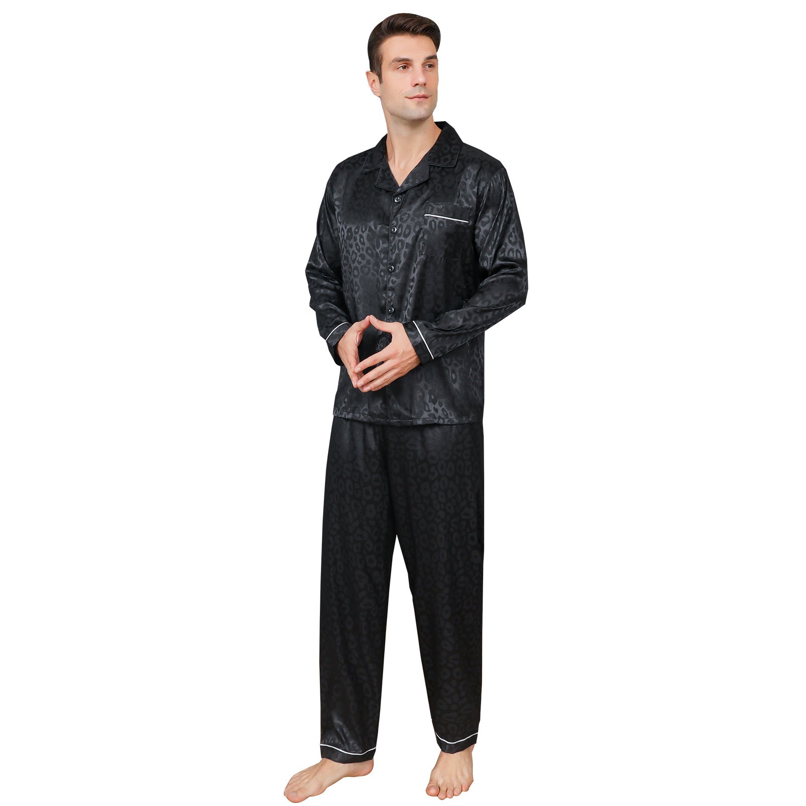 Ice Silk Men's Pajama Set