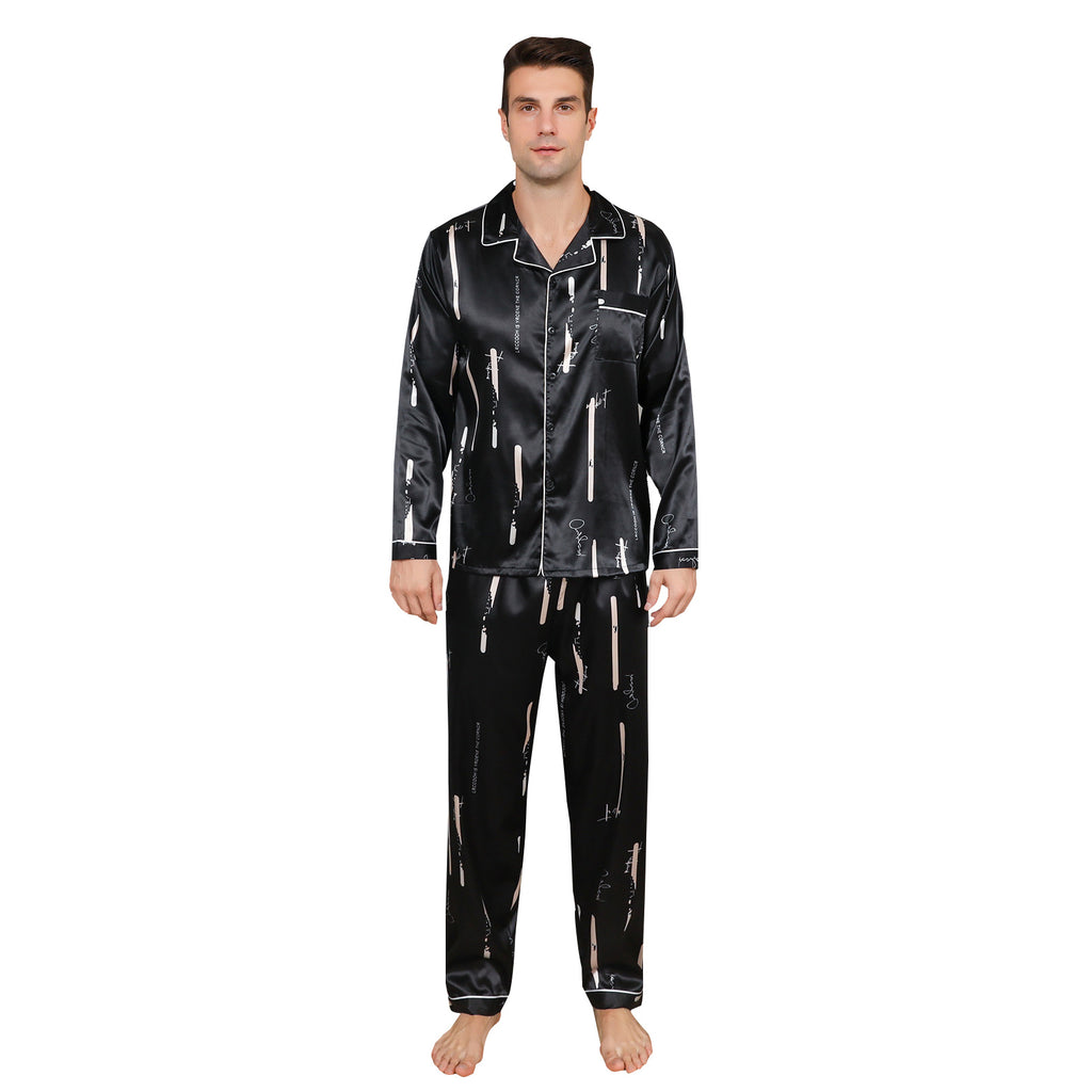 Ice Silk Men's Pajama Set