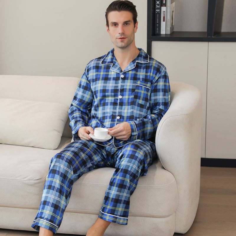 Ice Silk Men's Pajama Set