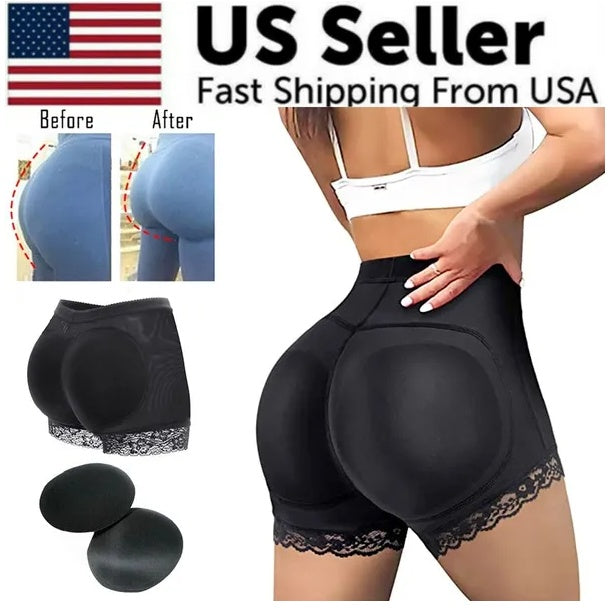 Booty Shaper Padded Underwear Panty Women's FAKE ASS Butt Lifter & Hip Enhancer