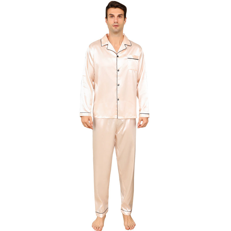 Ice Silk Men's Pajama Set