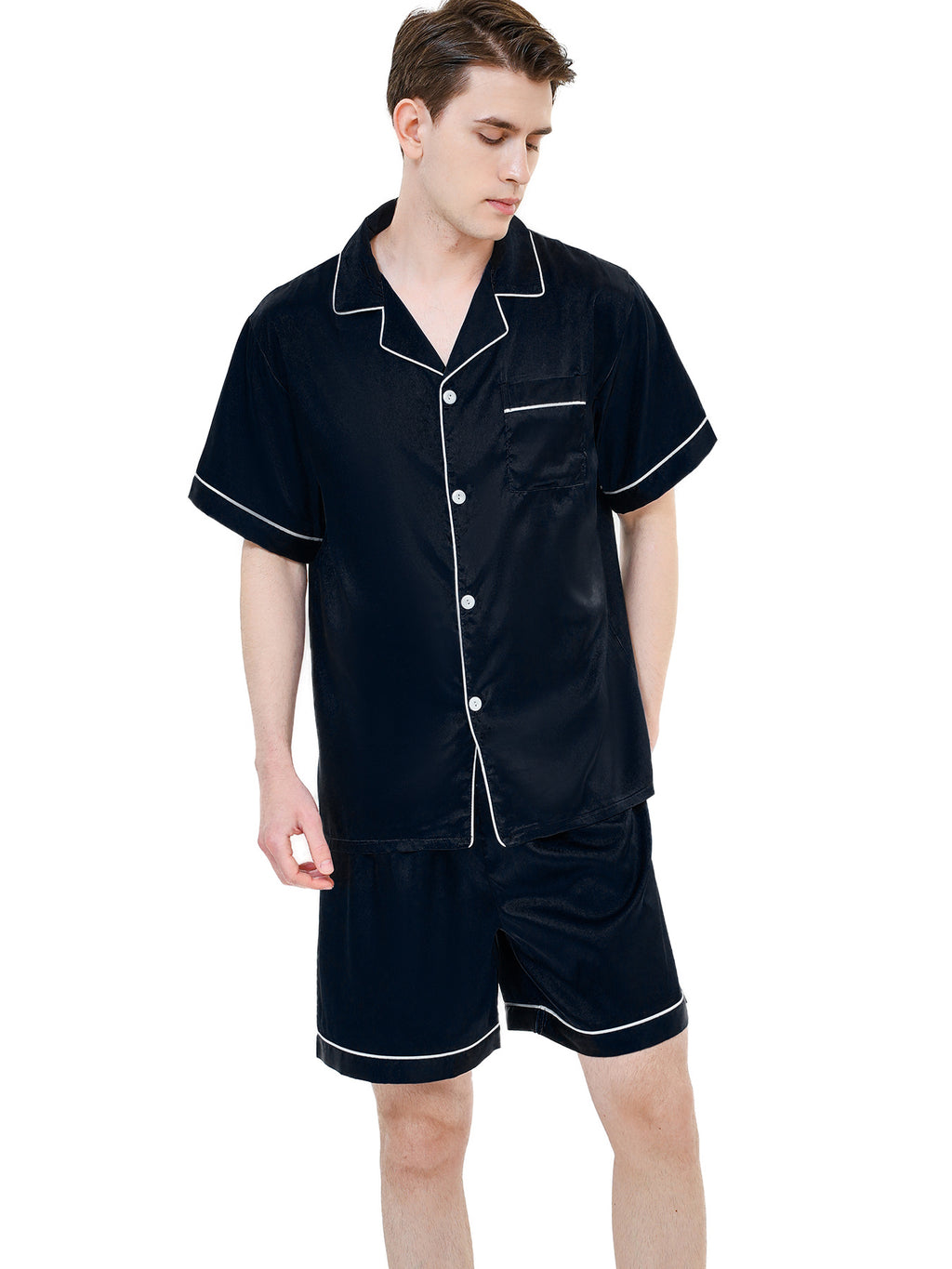 Ice Silk Men's Pajama Set