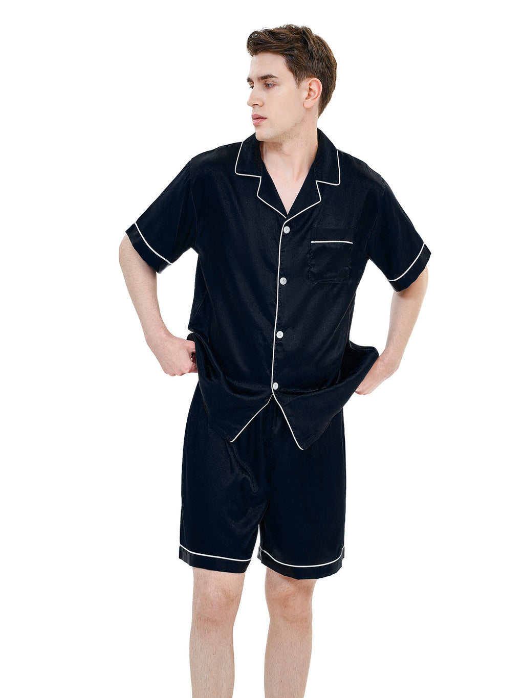 Ice Silk Men's Pajama Set
