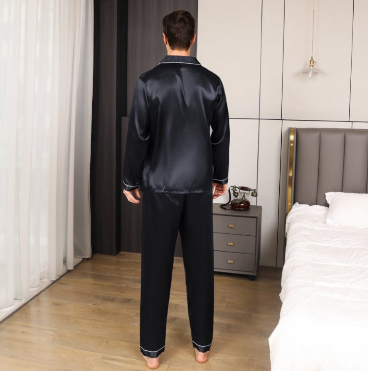 Ice Silk Men's Pajama Set